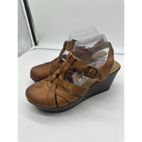 B.O.C. by Born Wedge Sandal Women's Size 9m Chunky - Picture 2 of 7